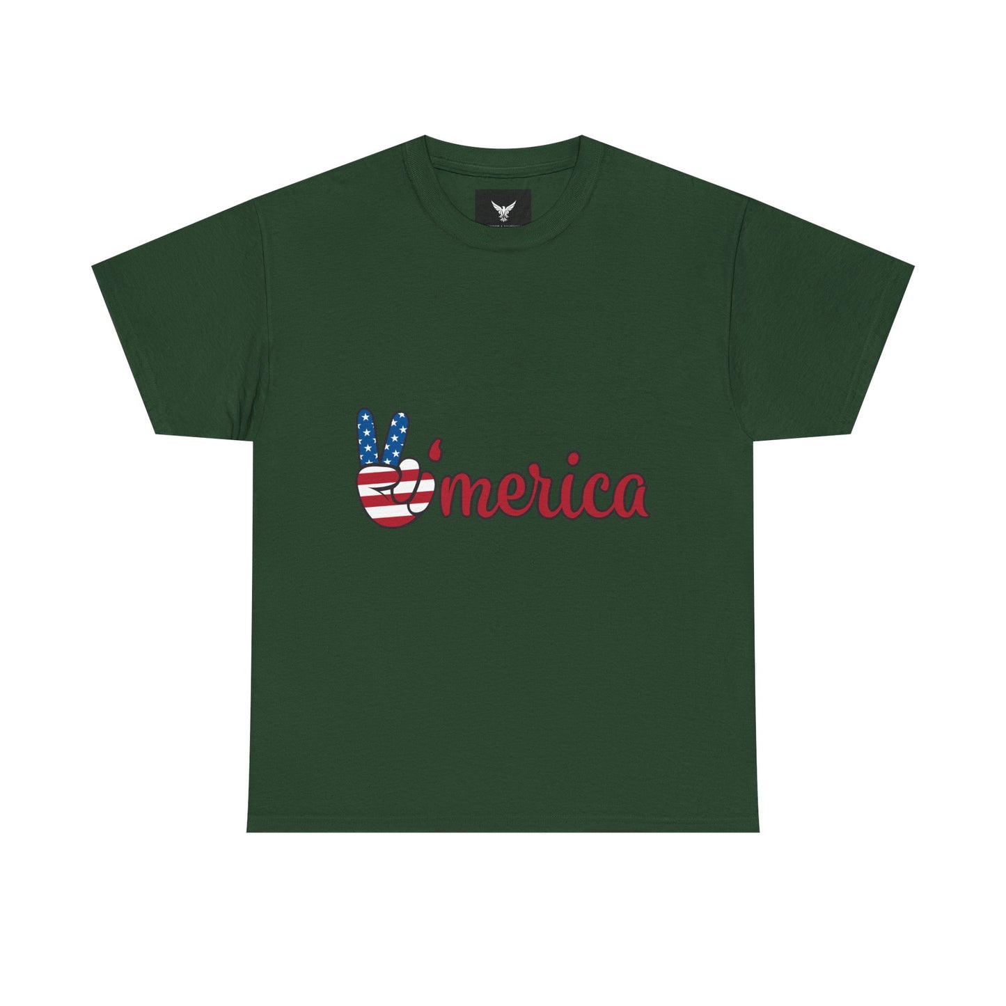 Peaceful Patriotic Tee – Unisex Heavy Cotton Tee with 'Merica Design, USA Pride Shirt, 4th of July Celebrations, Casual Everyday Wear, [...]