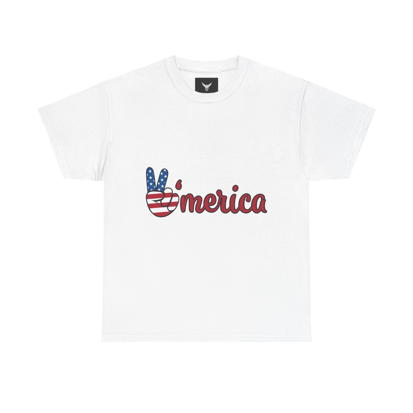 Peaceful Patriotic Tee – Unisex Heavy Cotton Tee with 'Merica Design, USA Pride Shirt, 4th of July Celebrations, Casual Everyday Wear, [...]