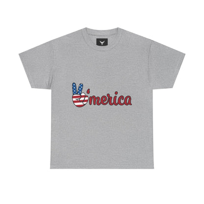 Peaceful Patriotic Tee – Unisex Heavy Cotton Tee with 'Merica Design, USA Pride Shirt, 4th of July Celebrations, Casual Everyday Wear, [...]