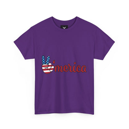 Peaceful Patriotic Tee – Unisex Heavy Cotton Tee with 'Merica Design, USA Pride Shirt, 4th of July Celebrations, Casual Everyday Wear, [...]