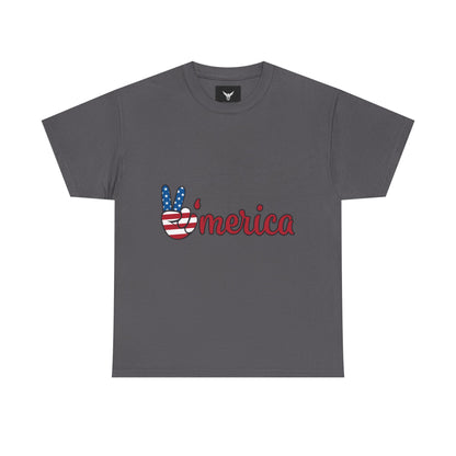 Peaceful Patriotic Tee – Unisex Heavy Cotton Tee with 'Merica Design, USA Pride Shirt, 4th of July Celebrations, Casual Everyday Wear, [...]