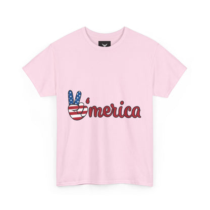Peaceful Patriotic Tee – Unisex Heavy Cotton Tee with 'Merica Design, USA Pride Shirt, 4th of July Celebrations, Casual Everyday Wear, [...]