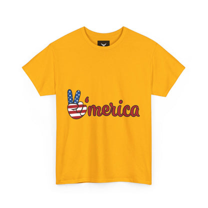 Peaceful Patriotic Tee – Unisex Heavy Cotton Tee with 'Merica Design, USA Pride Shirt, 4th of July Celebrations, Casual Everyday Wear, [...]