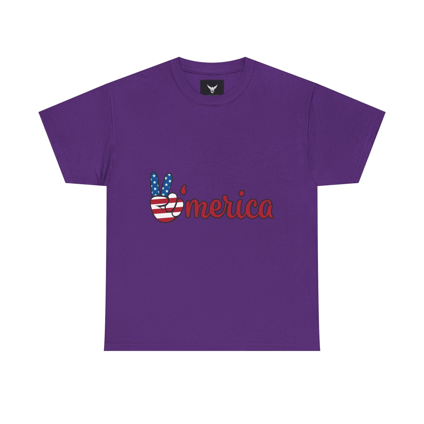 Peaceful Patriotic Tee – Unisex Heavy Cotton Tee with 'Merica Design, USA Pride Shirt, 4th of July Celebrations, Casual Everyday Wear, [...]