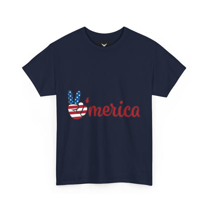 Peaceful Patriotic Tee – Unisex Heavy Cotton Tee with 'Merica Design, USA Pride Shirt, 4th of July Celebrations, Casual Everyday Wear, [...]