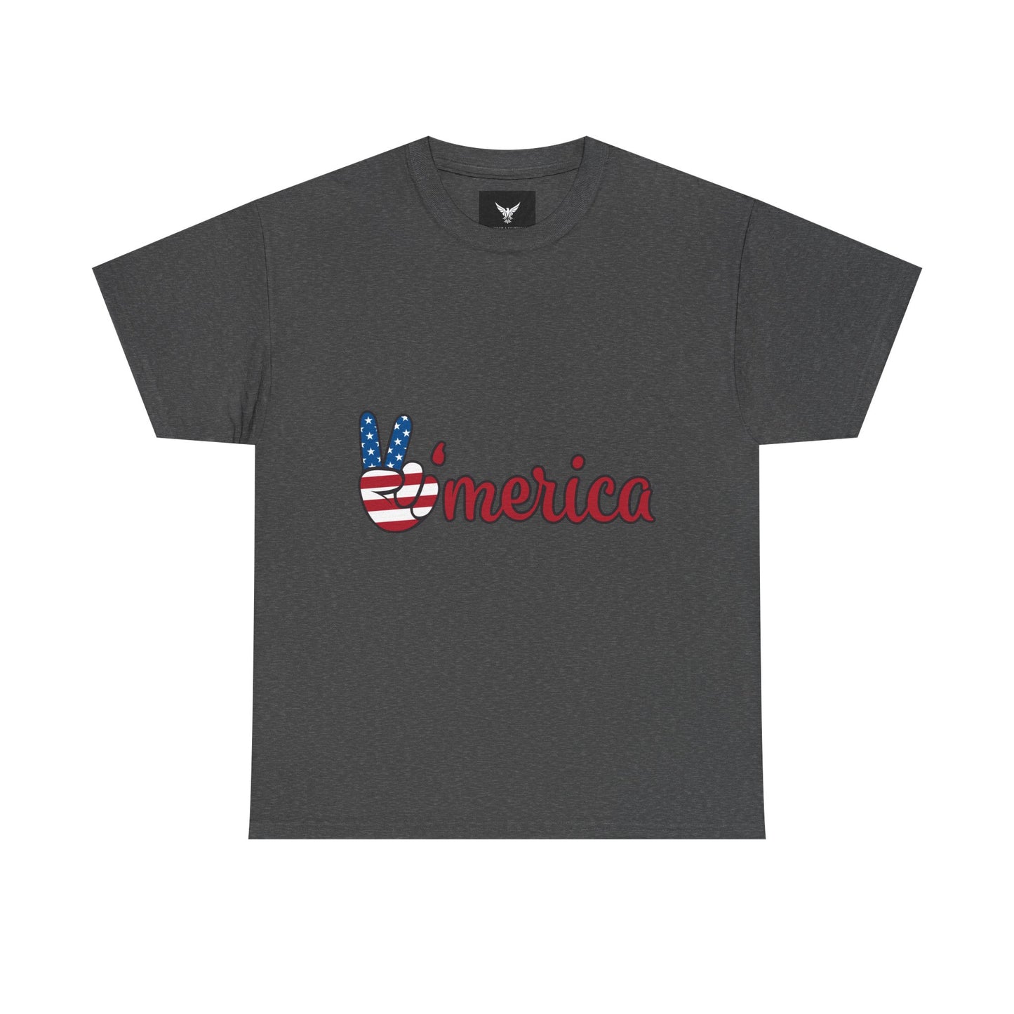 Peaceful Patriotic Tee – Unisex Heavy Cotton Tee with 'Merica Design, USA Pride Shirt, 4th of July Celebrations, Casual Everyday Wear, [...]