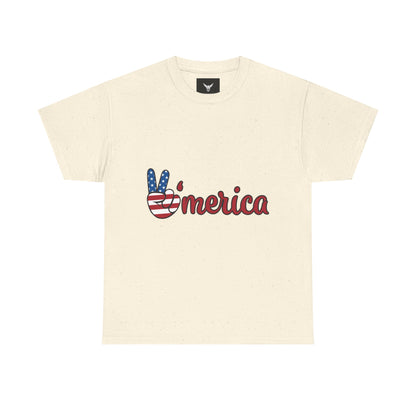 Peaceful Patriotic Tee – Unisex Heavy Cotton Tee with 'Merica Design, USA Pride Shirt, 4th of July Celebrations, Casual Everyday Wear, [...]
