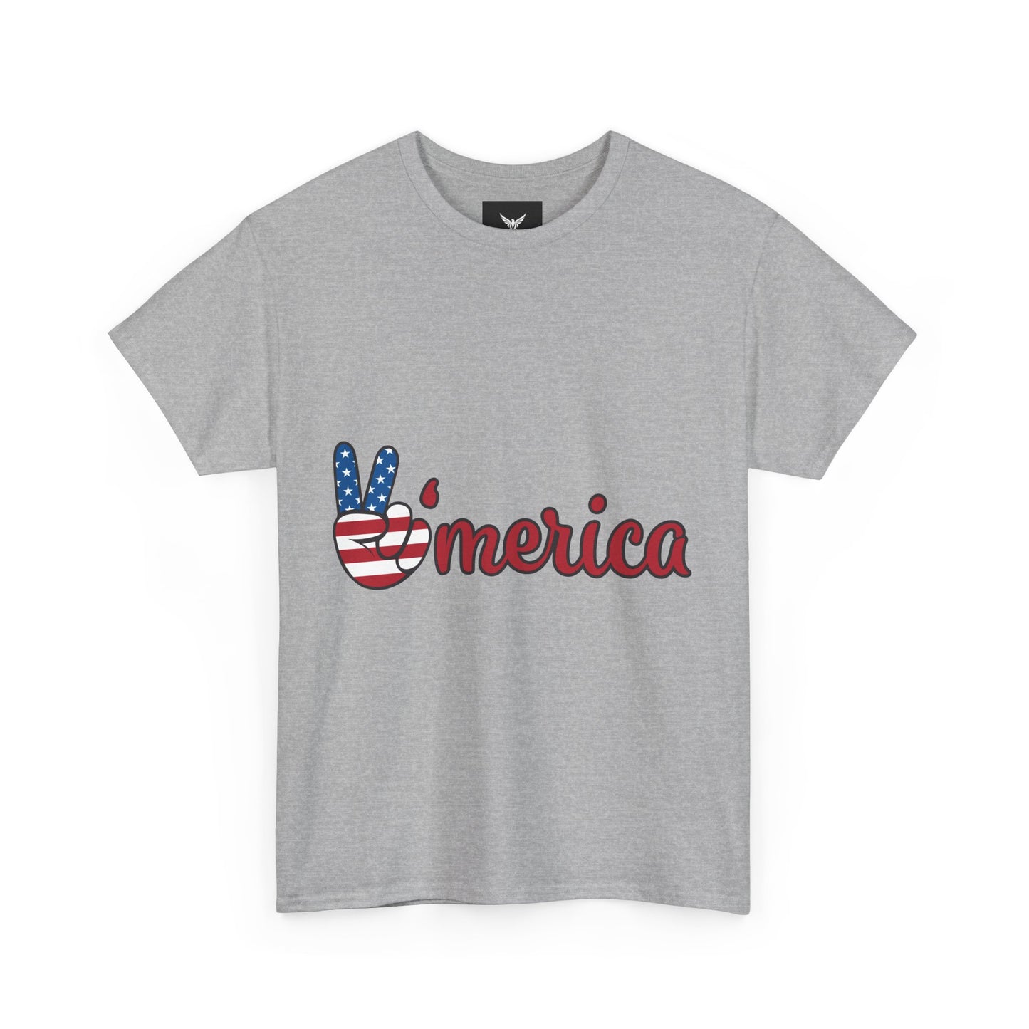 Peaceful Patriotic Tee – Unisex Heavy Cotton Tee with 'Merica Design, USA Pride Shirt, 4th of July Celebrations, Casual Everyday Wear, [...]